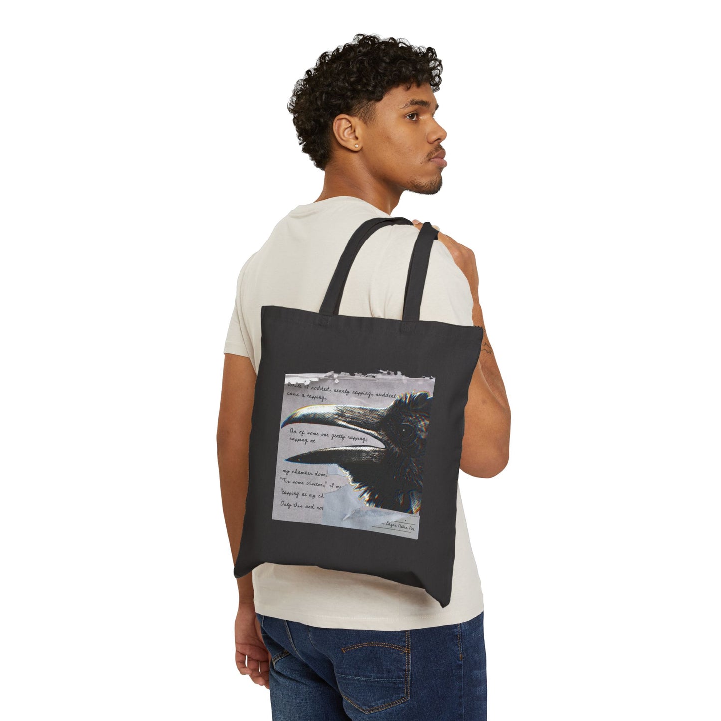 Raven- Canvas Tote Bag