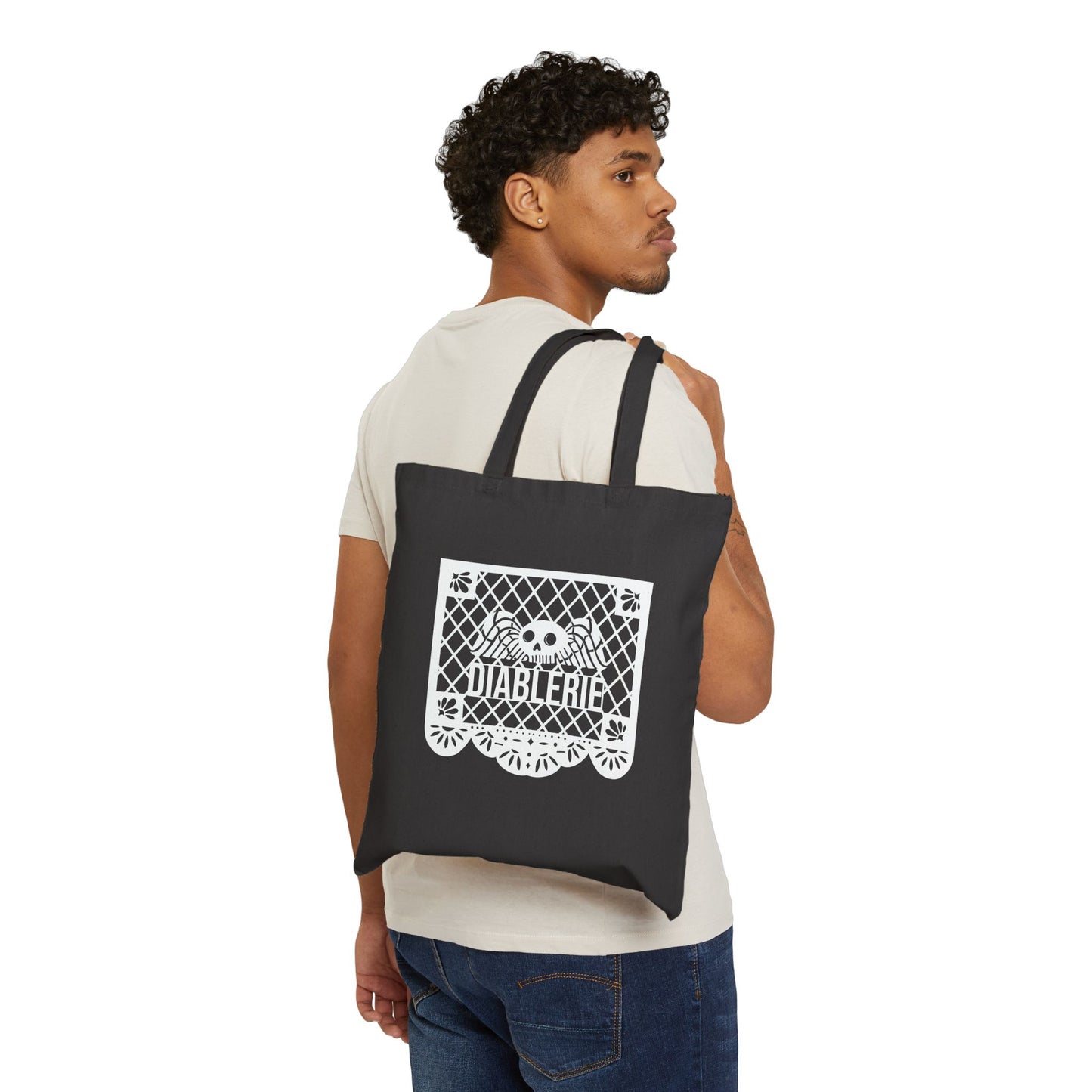 Day of the Dead (Papel Picado) Canvas Tote Bag- Diablerie