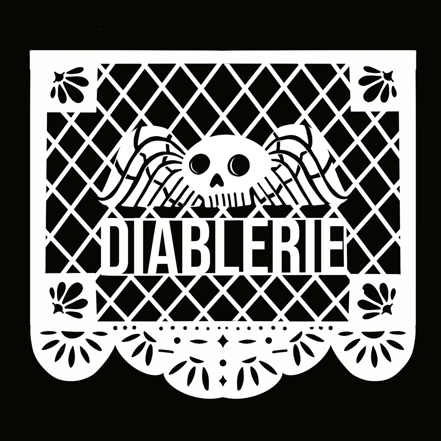 Day of the Dead (Papel Picado) Canvas Tote Bag- Diablerie