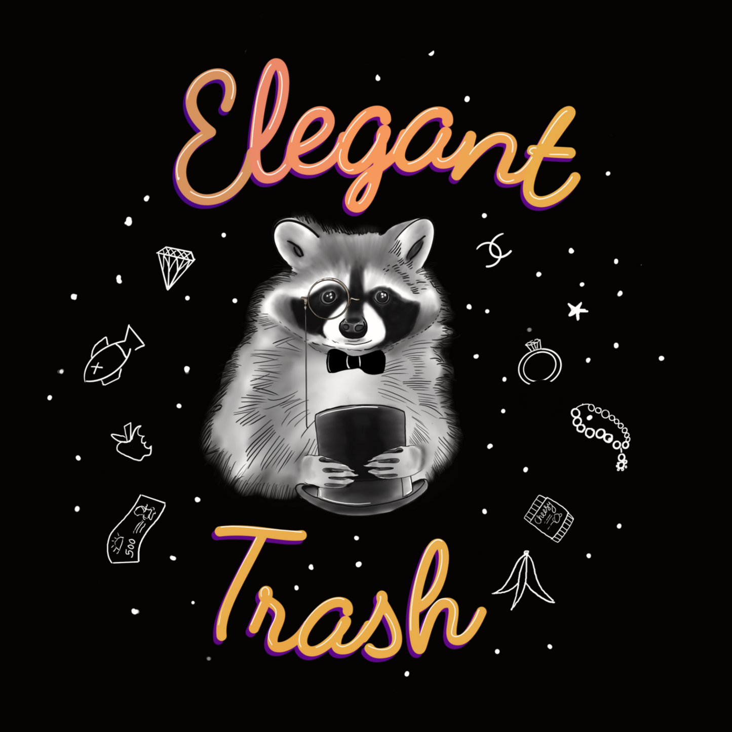 Trash élégant - Tee-shirt pour hommes