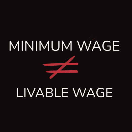 Minimum Wage is Not a Livable Wage- Men's Tee