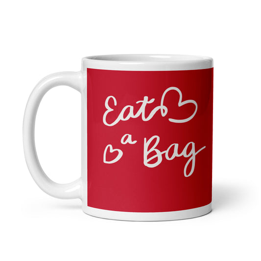 Eat a Bag (red)- 11oz glossy mug